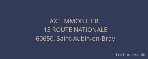 AXE IMMOBILIER