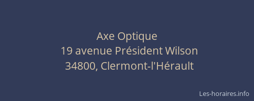 Axe Optique