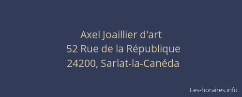 Axel Joaillier d'art
