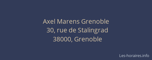 Axel Marens Grenoble