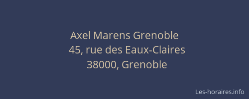 Axel Marens Grenoble