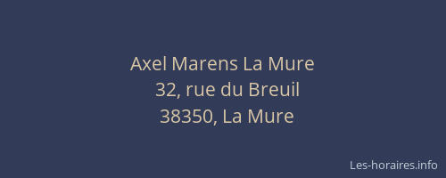 Axel Marens La Mure
