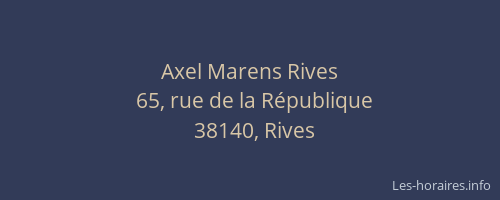 Axel Marens Rives