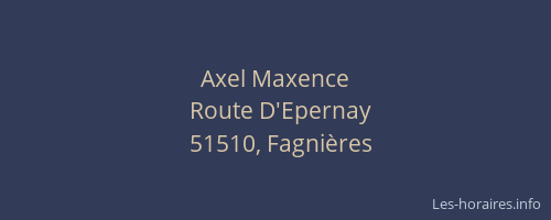 Axel Maxence