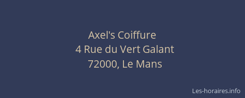 Axel's Coiffure