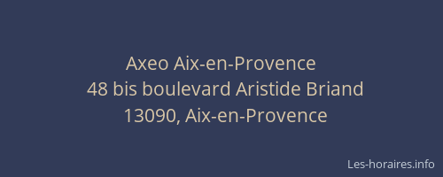 Axeo Aix-en-Provence