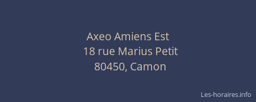 Axeo Amiens Est