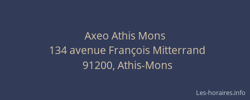 Axeo Athis Mons