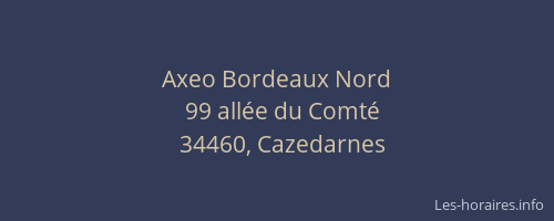 Axeo Bordeaux Nord