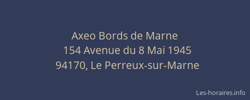 Axeo Bords de Marne