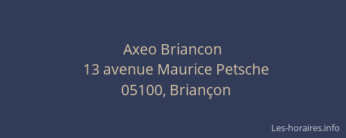 Axeo Briancon