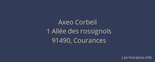 Axeo Corbeil