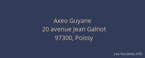 Axeo Guyane