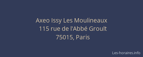 Axeo Issy Les Moulineaux