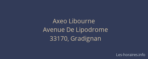 Axeo Libourne