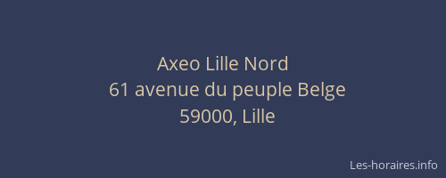 Axeo Lille Nord