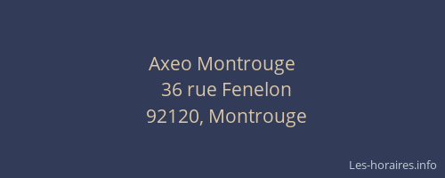 Axeo Montrouge