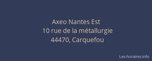 Axeo Nantes Est