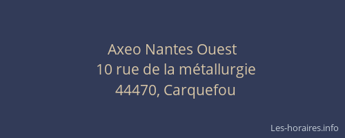 Axeo Nantes Ouest