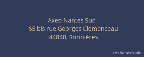 Axeo Nantes Sud