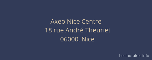 Axeo Nice Centre
