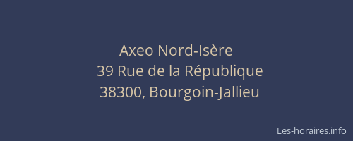 Axeo Nord-Isère