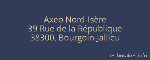 Axeo Nord-Isère