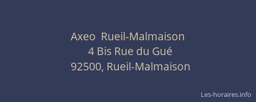 Axeo  Rueil-Malmaison