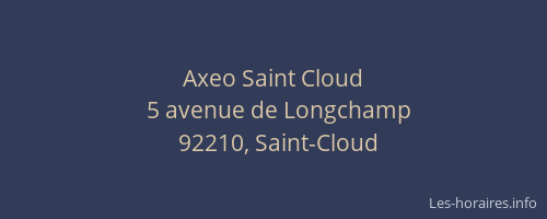 Axeo Saint Cloud
