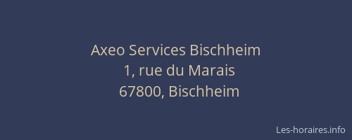 Axeo Services Bischheim