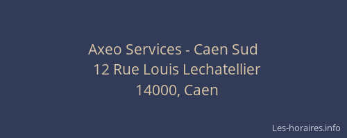 Axeo Services - Caen Sud