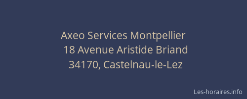 Axeo Services Montpellier