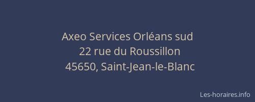 Axeo Services Orl&eacute;ans sud