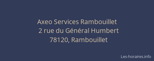Axeo Services Rambouillet