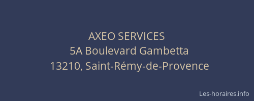 AXEO SERVICES