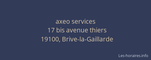 axeo services