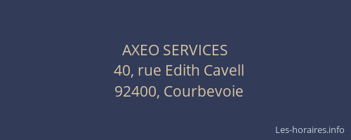 AXEO SERVICES