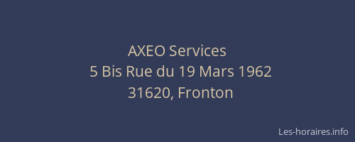 AXEO Services