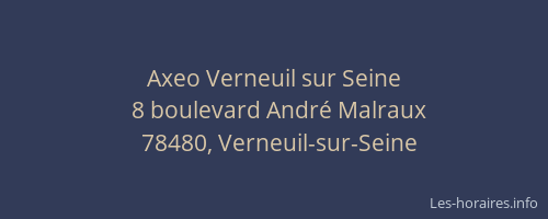 Axeo Verneuil sur Seine