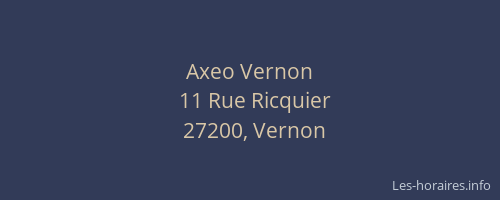 Axeo Vernon