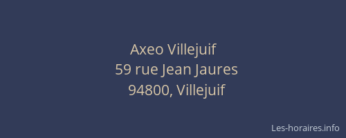 Axeo Villejuif
