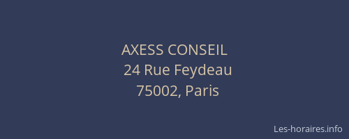 AXESS CONSEIL