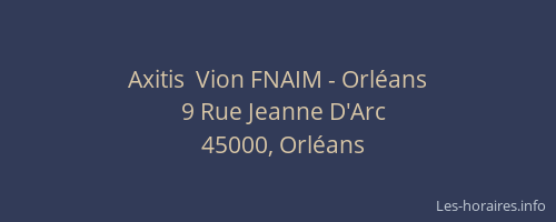 Axitis  Vion FNAIM - Orléans