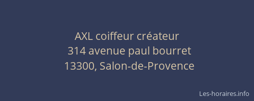 AXL coiffeur créateur