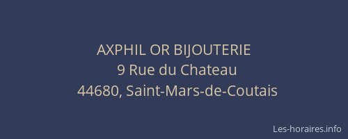 AXPHIL OR BIJOUTERIE