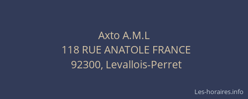 Axto A.M.L
