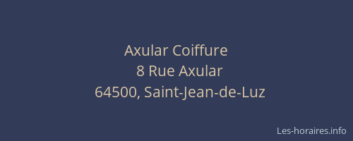 Axular Coiffure