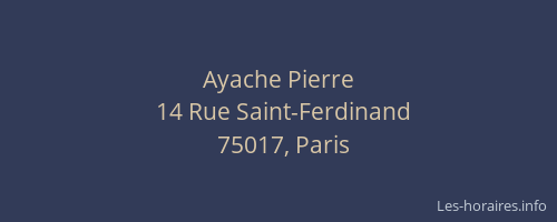 Ayache Pierre