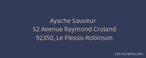 Ayache Sauveur