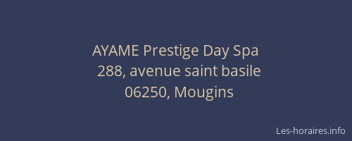 AYAME Prestige Day Spa